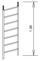 Vertikální rám 1,96 m - Alufix 5000